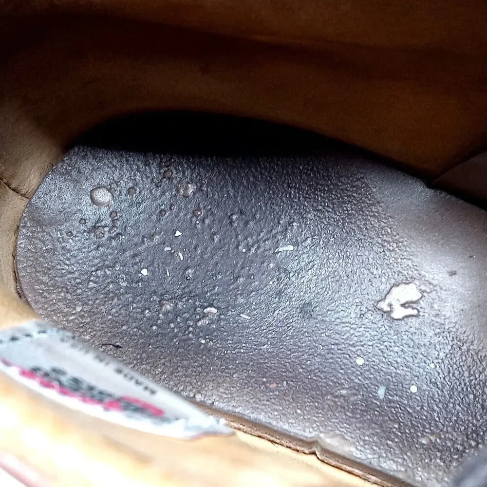 RED WING 595 Chukka Leather Boots Brown Mens Size 5.5 D Made In USA